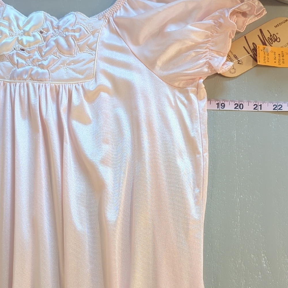 NWT Vintage Chemise Nightgown Light Pink Long‎ size Medium - Picture 6 of 7